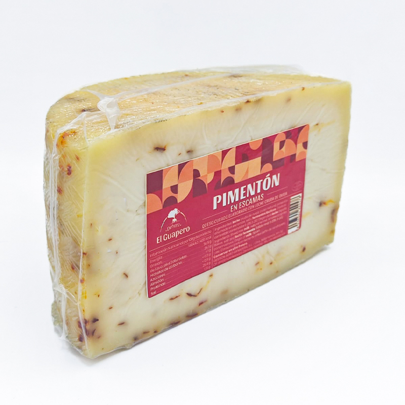 El Guapero queso de oveja con pimentón en escamas